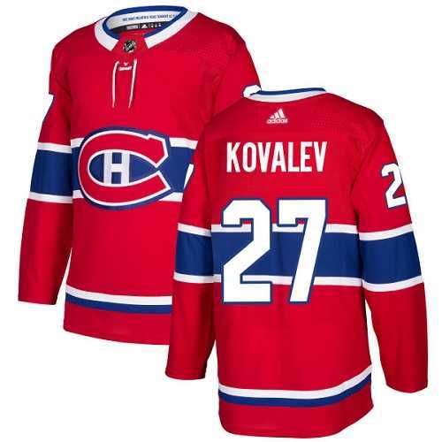 Men's Adidas Montreal Canadiens #27 Alexei Kovalev Red Home Authentic Stitched NHL Jersey
