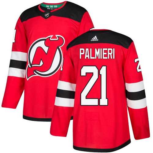 Men's Adidas New Jersey Devils #21 Kyle Palmieri Red Home Authentic Stitched NHL Jersey