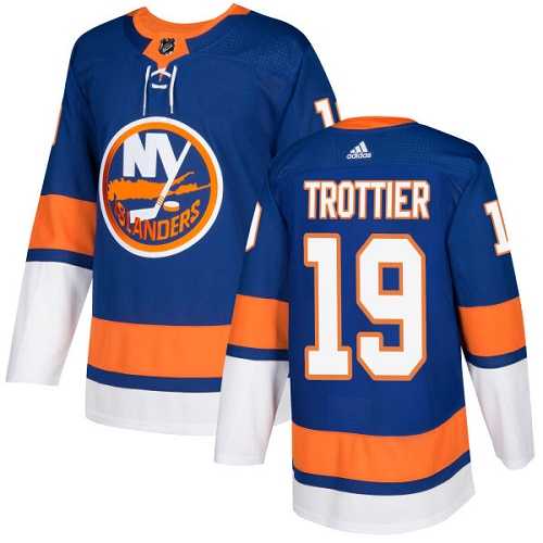 Men's Adidas New York Islanders #19 Bryan Trottier Royal Blue Home Authentic Stitched NHL Jersey