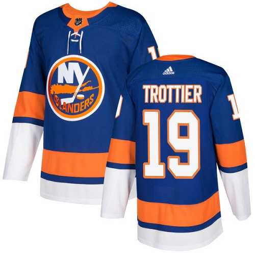 Men's Adidas New York Islanders #19 Bryan Trottier Royal Blue Home Authentic Stitched NHL Jersey Men's Adidas New York Islanders #19 Bryan Trottier Royal Blue Home Authentic Stitched NHL Jersey