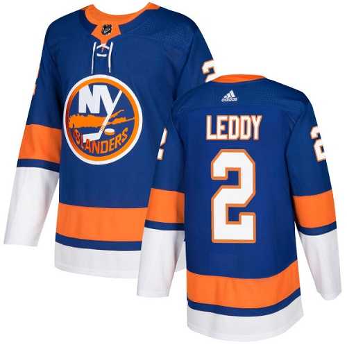 Men's Adidas New York Islanders #2 Nick Leddy Royal Blue Home Authentic Stitched NHL Jersey