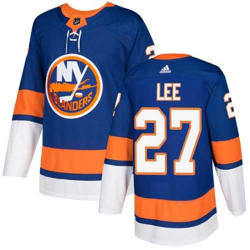 Men's Adidas New York Islanders #27 Anders Lee Royal Blue Home Authentic Stitched NHL Jersey