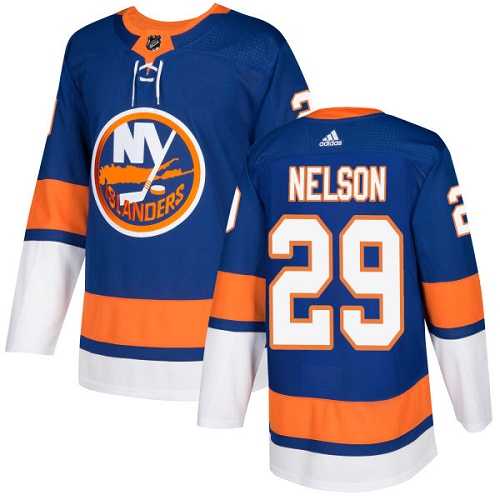 Men's Adidas New York Islanders #29 Brock Nelson Royal Blue Home Authentic Stitched NHL Jersey