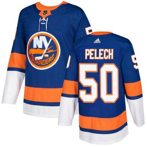 Men's Adidas New York Islanders #50 Adam Pelech Royal Blue Home Authentic Stitched NHL Jersey