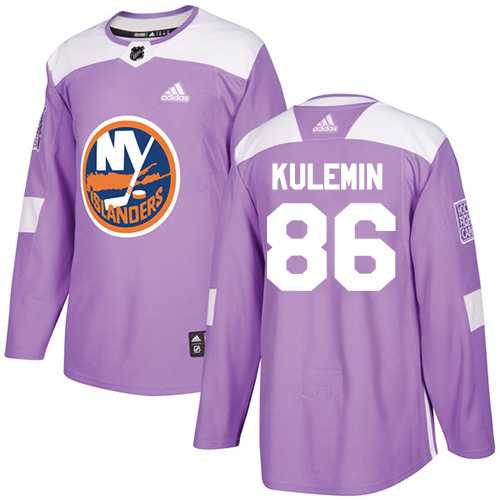 Men's Adidas New York Islanders #86 Nikolay Kulemin Purple Authentic Fights Cancer Stitched NHL Jersey