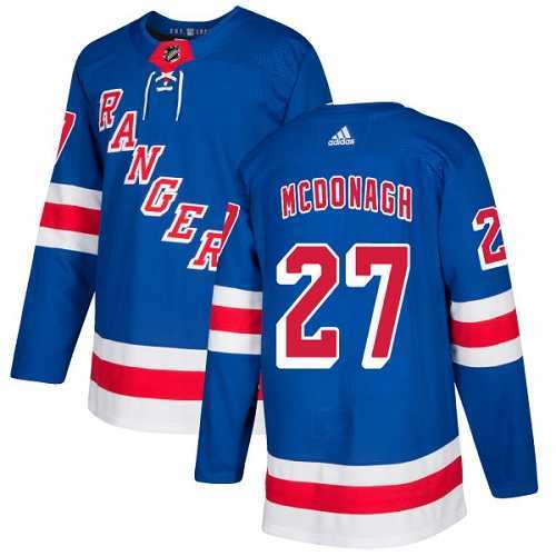 Men's Adidas New York Rangers #27 Ryan McDonagh Royal Blue Home Authentic Stitched NHL Jersey