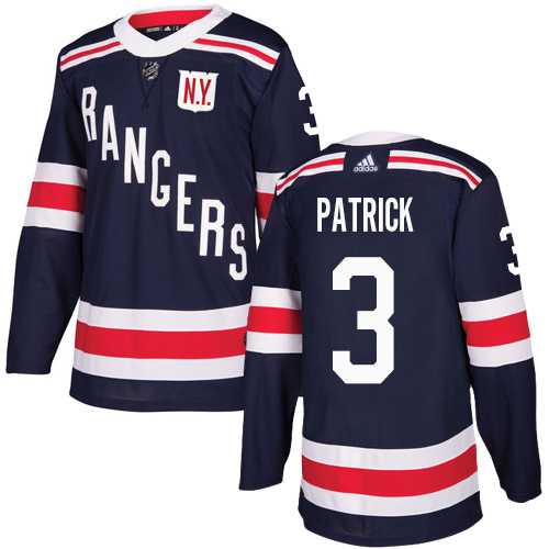 Men's Adidas New York Rangers #3 James Patrick Navy Blue Authentic 2018 Winter Classic Stitched NHL Jersey