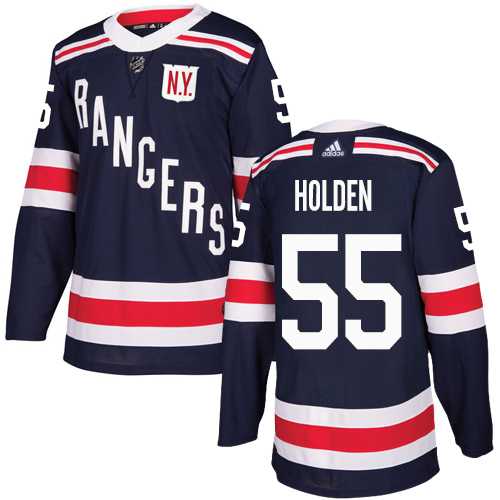 Men's Adidas New York Rangers #55 Nick Holden Navy Blue Authentic 2018 Winter Classic Stitched NHL Jersey