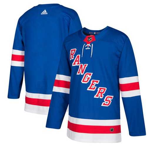 Men's Adidas New York Rangers Blank Royal Blue Home Authentic Stitched NHL Jersey