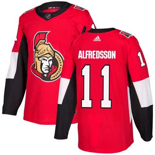 Men's Adidas Ottawa Senators #11 Daniel Alfredsson Red Home Authentic Stitched NHL Jersey