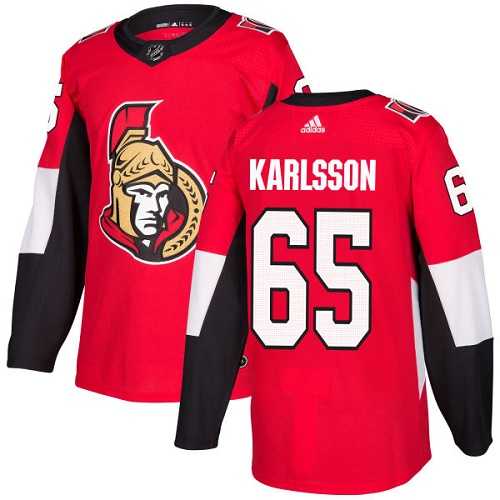 Men's Adidas Ottawa Senators #65 Erik Karlsson Red Home Authentic Stitched NHL Jersey