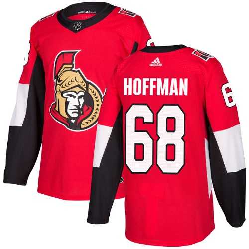 Men's Adidas Ottawa Senators #68 Mike Hoffman Red Home Authentic Stitched NHL Jersey