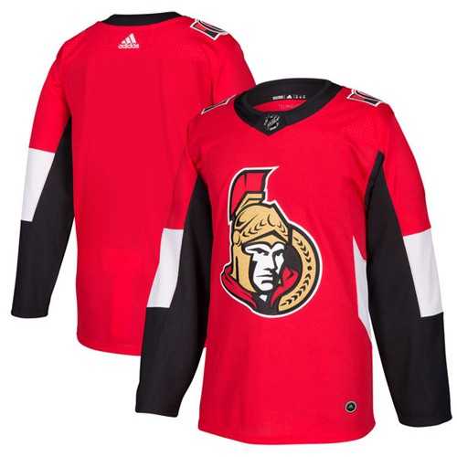 Men's Adidas Ottawa Senators Blank Red Home Authentic Stitched NHL Jersey