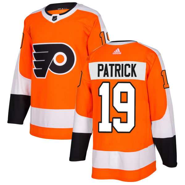 Men's Adidas Philadelphia Flyers #19 Nolan Patrick Orange Home Authentic Stitched NHL