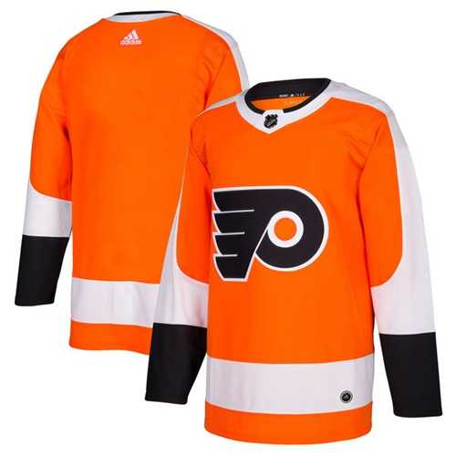 Men's Adidas Philadelphia Flyers Blank Orange Home Authentic Stitched NHL Jersey