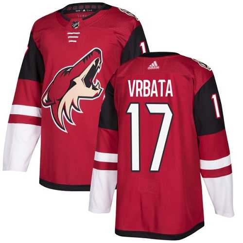 Men's Adidas Phoenix Coyotes #17 Radim Vrbata Maroon Home Authentic Stitched NHL Jersey