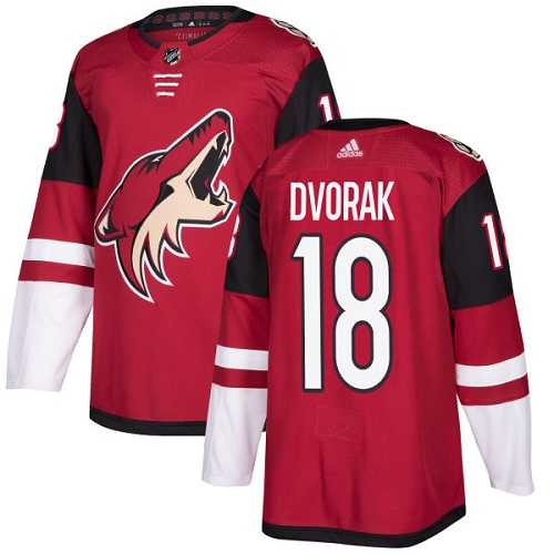 Men's Adidas Phoenix Coyotes #18 Christian Dvorak Maroon Home Authentic Stitched NHL Men's Adidas Phoenix Coyotes #18 Christian Dvorak Maroon Home Authentic Stitched NHL