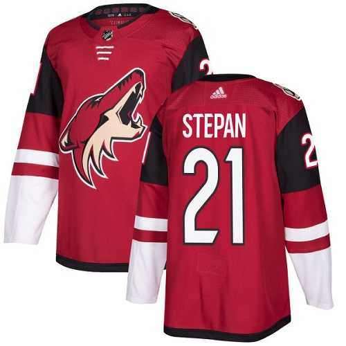 Men's Adidas Phoenix Coyotes #21 Derek Stepan Maroon Home Authentic Stitched NHL