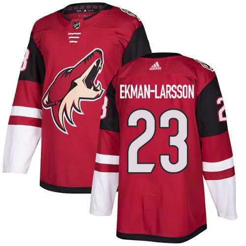 Men's Adidas Phoenix Coyotes #23 Oliver Ekman-Larsson Maroon Home Authentic Stitched NHL Jersey