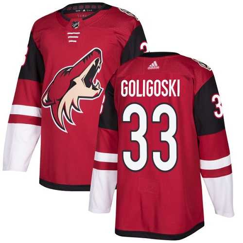 Men's Adidas Phoenix Coyotes #33 Alex Goligoski Maroon Home Authentic Stitched NHL