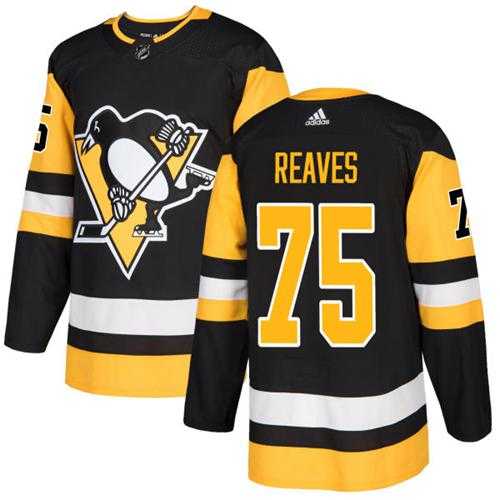 Men's Adidas Pittsburgh Penguins #75 Ryan Reaves Black Home Authentic Stitched NHL Jersey
