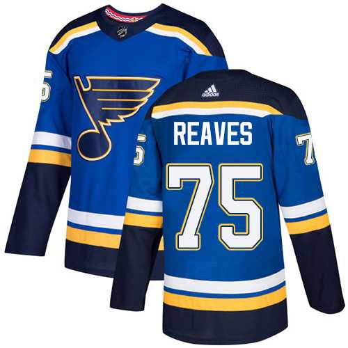 Men's Adidas St. Louis Blues #75 Ryan Reaves Blue Home Authentic Stitched NHL Jersey
