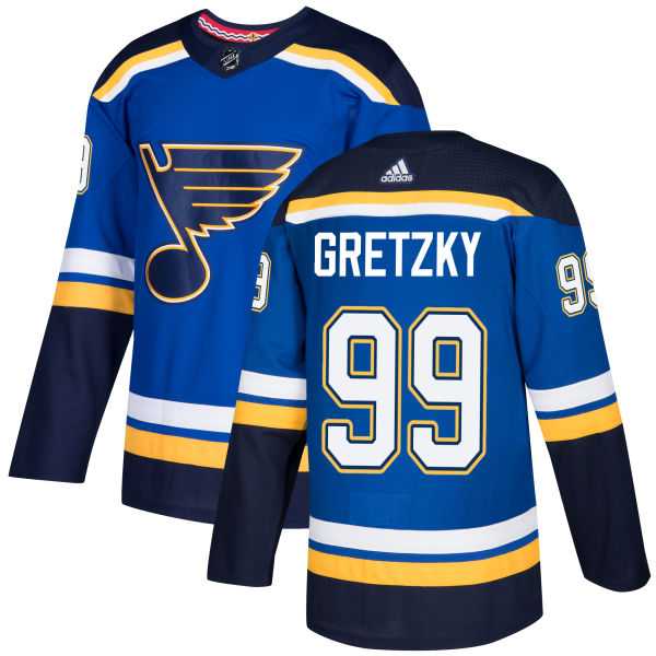 Men's Adidas St. Louis Blues #99 Wayne Gretzky Blue Home Authentic Stitched NHL Jersey Men's Adidas St. Louis Blues #99 Wayne Gretzky Blue Home Authentic Stitched NHL Jersey