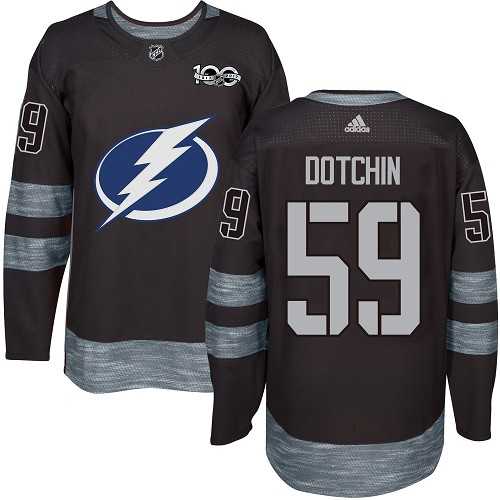 Men's Adidas Tampa Bay Lightning #59 Jake Dotchin Black 1917-2017 100th Anniversary Stitched NHL Jersey Men's Adidas Tampa Bay Lightning #59 Jake Dotchin Black 1917-2017 100th Anniversary Stitched NHL Jersey