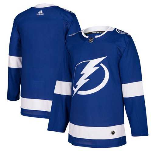 Men's Adidas Tampa Bay Lightning Blank Blue Home Authentic Stitched NHL Jersey