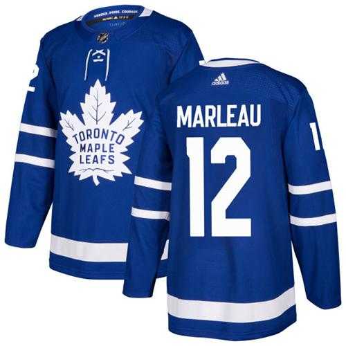 Men's Adidas Toronto Maple Leafs #12 Patrick Marleau Blue Home Authentic Stitched NHL