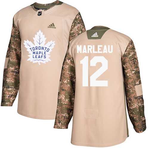 Men's Adidas Toronto Maple Leafs #12 Patrick Marleau Camo Authentic 2017 Veterans Day Stitched NHL Jersey