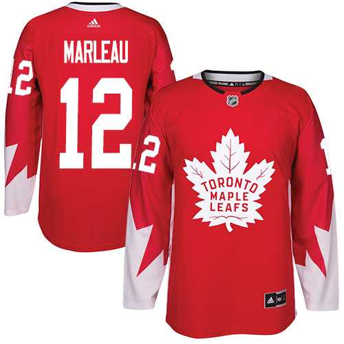 Men's Adidas Toronto Maple Leafs #12 Patrick Marleau Red Team Canada Authentic Stitched NHL