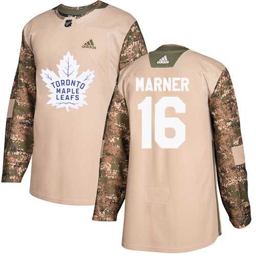 Men's Adidas Toronto Maple Leafs #16 Mitchell Marner Camo Authentic 2017 Veterans Day Stitched NHL Jersey