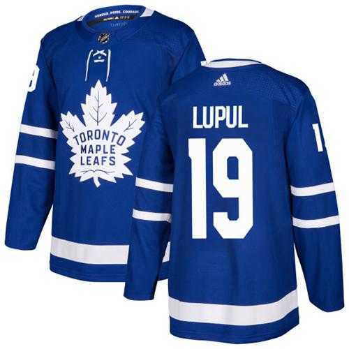 Men's Adidas Toronto Maple Leafs #19 Joffrey Lupul Blue Home Authentic Stitched NHL Jersey