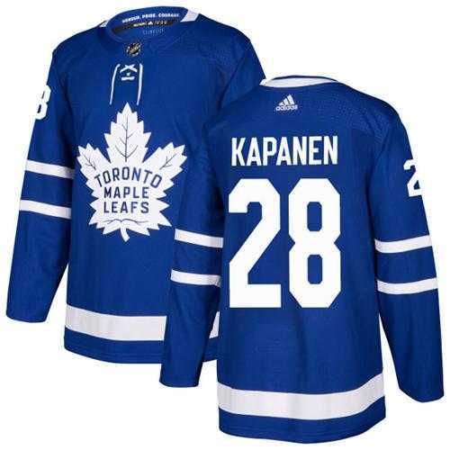Men's Adidas Toronto Maple Leafs #28 Kasperi Kapanen Blue Home Authentic Stitched NHL Jersey Men's Adidas Toronto Maple Leafs #28 Kasperi Kapanen Blue Home Authentic Stitched NHL Jersey