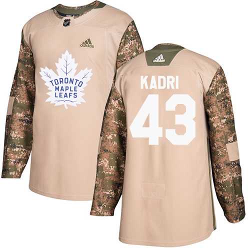 Men's Adidas Toronto Maple Leafs #43 Nazem Kadri Camo Authentic 2017 Veterans Day Stitched NHL Jersey