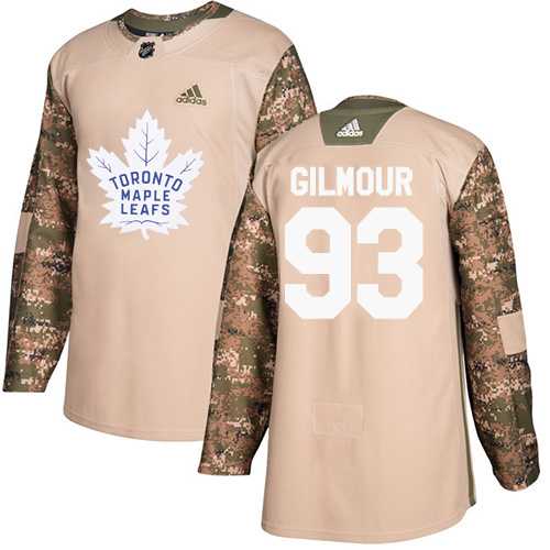 Men's Adidas Toronto Maple Leafs #93 Doug Gilmour Camo Authentic 2017 Veterans Day Stitched NHL Jersey