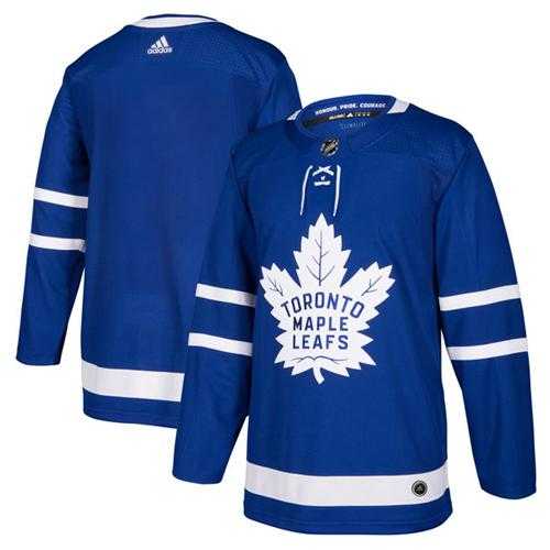 Men's Adidas Toronto Maple Leafs Blank Blue Home Authentic Stitched NHL Jersey