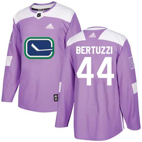 Men's Adidas Vancouver Canucks #44 Todd Bertuzzi Purple Authentic Fights Cancer Stitched NHL