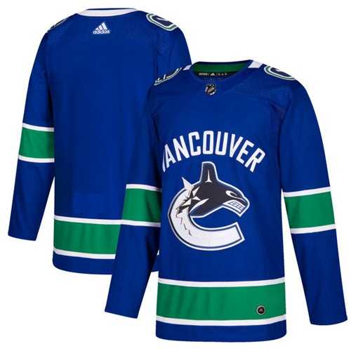 Men's Adidas Vancouver Canucks Blank Blue Home Authentic Stitched NHL Jersey