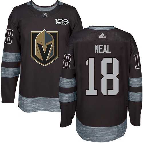 Men's Adidas Vegas Golden Knights #18 James Neal Black 1917-2017 100th Anniversary Stitched NHL Jersey