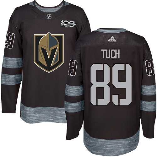 Men's Adidas Vegas Golden Knights #89 Alex Tuch Black 1917-2017 100th Anniversary Stitched NHL Jersey