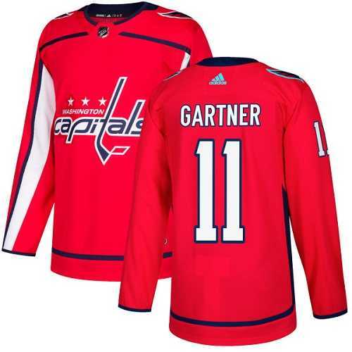 Men's Adidas Washington Capitals #11 Mike Gartner Red Home Authentic Stitched NHL Jersey