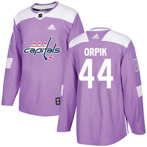 Men's Adidas Washington Capitals #44 Brooks Orpik Purple Authentic Fights Cancer Stitched NHL