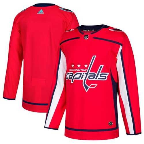 Men's Adidas Washington Capitals Blank Red Home Authentic Stitched NHL Jersey
