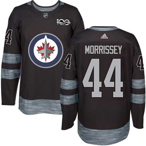 Men's Adidas Winnipeg Jets #44 Josh Morrissey Black 1917-2017 100th Anniversary Stitched NHL Jersey Men's Adidas Winnipeg Jets #44 Josh Morrissey Black 1917-2017 100th Anniversary Stitched NHL Jersey