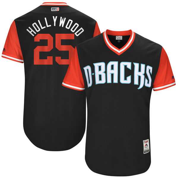 Men's Arizona Diamondbacks #25 Archie Bradley Hollywood Majestic Black 2017 Little League World Series Players Weekend Jersey Men's Arizona Diamondbacks #25 Archie Bradley Hollywood Majestic Black 2017 Little League World Series Players Weekend Jersey