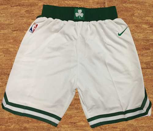 Men's Boston Celtics Nike White Swingman Basketball Shorts
