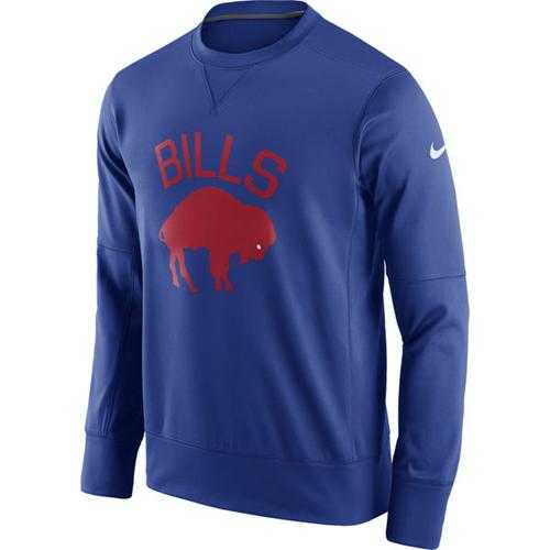 Men's Buffalo Bills Nike Royal Circuit Alternate Sideline Performance Sweatshirt