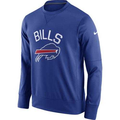 Men's Buffalo Bills Nike Royal Sideline Circuit Performance Sweatshirt